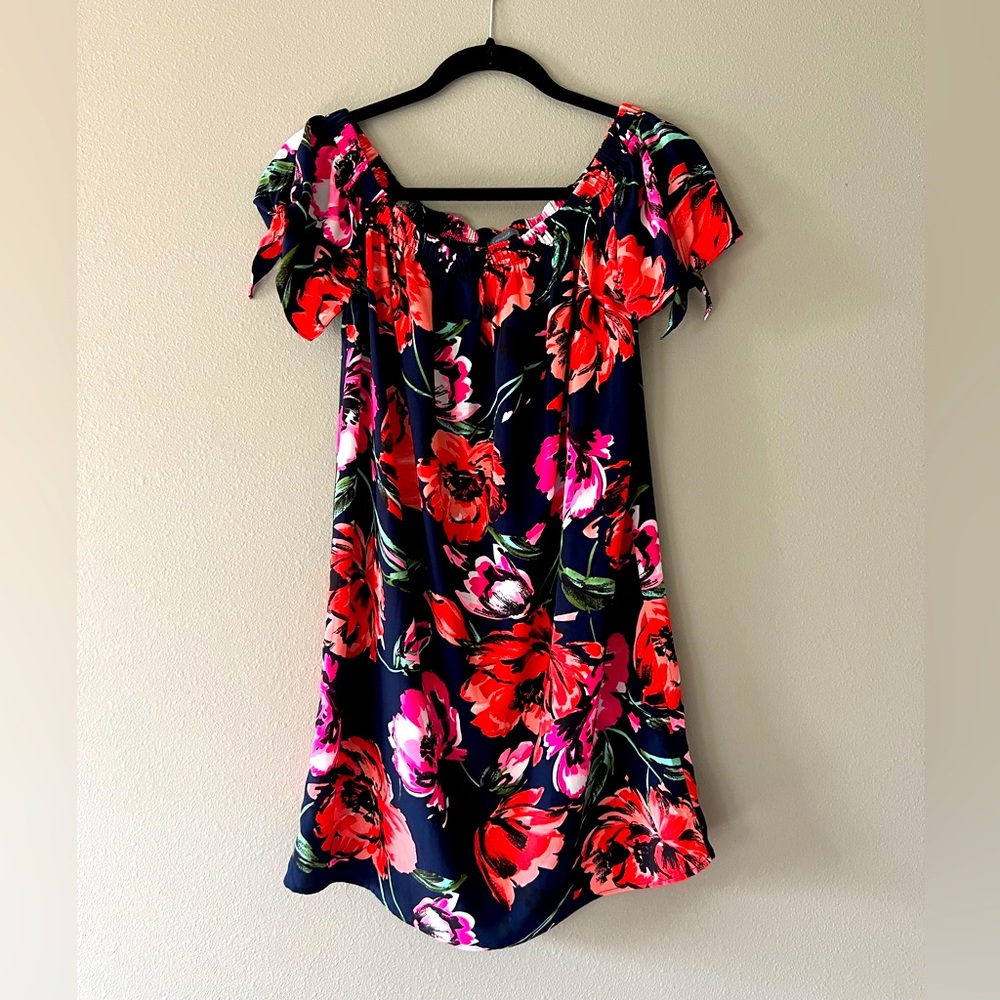 Off-Shoulder Floral Dress